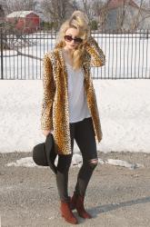 Leopard Print Coat