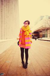 Winter Wear: Neon Stripes