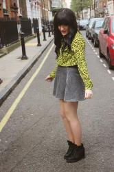 TIAGTW: Skater Skirt And Neon Leopard