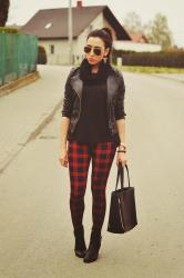 red plaid