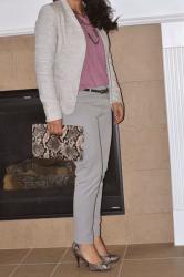 Work Style: Spring gray and pink
