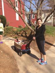 Saturday training run and walk with the girls