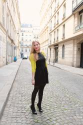 Une petite robe noire et une touche de citron