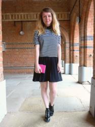 OOTD | A dash of pink in a world of black and white