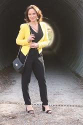 STYLING SERIES #2: BLACK JUMPSUIT & SPRING YELLOW