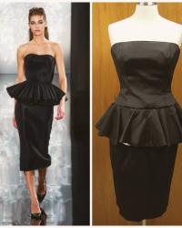 The Look For Less: Black Peplum Dress