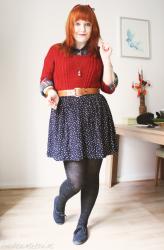 red jumper look with sammydress