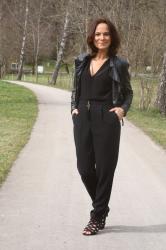 STYLING SERIES #3: BLACK JUMPSUIT & MOTO JACKET