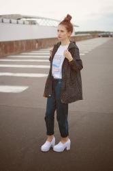 Parka à pois