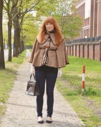 Orange Hair and Brown Cape