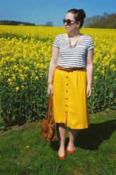 What I Wore :: Short Girls Can Wear Midi Skirts Too!
