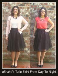 Day To Night Tulle Skirt From eShakti