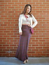 The Striped Maxi Skirt