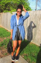 Denim Trench Coat