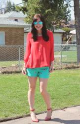 Outfit: Watermelon Shorts? Yes Please! 