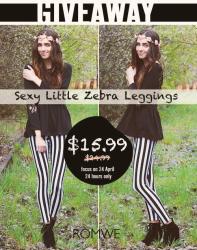 Zebra Leggings Giveaway