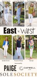 East vs. West Style: White Jeans