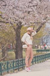 Sakura blossom: floral sneakers