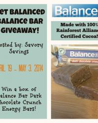 Win a Box of Balance Bars Giveaway!