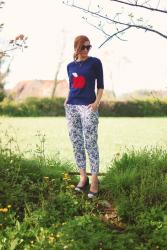 Ways to Wear Floral Trousers | With a Summer Sweater & Delicate Jewellery