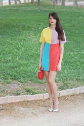 Color block dress