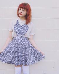 DIY Heart Pinafore (tutorial + outfit)