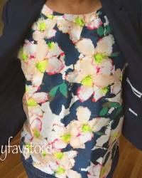 J. Crew Sleeveless Drapey Top in Cove Floral 