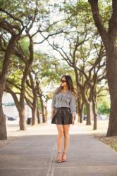 The Black and White Striped Button Down