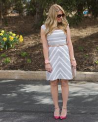 Stripe Chevron Dress