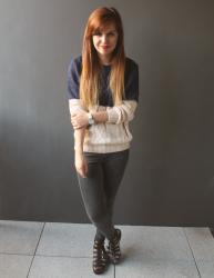 Outfit // Two Tone Knit