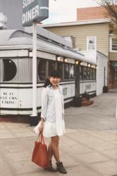 Small Town Diners + Drop Waist Dresses