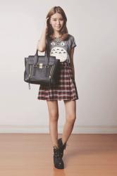 (Elle Poupee top and skirt, EMODA necklace, Time Depot Sheen...