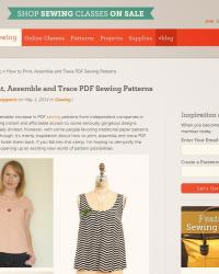  How to print, assemble and trace PDF sewing patterns
