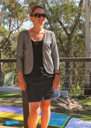 B & W Spotted Cardigan: Simplicity 2250
