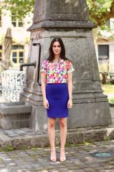 Candy Heart Top, Pencil Skirt