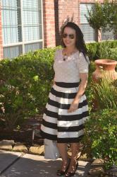 Work Style: Lace and stripes