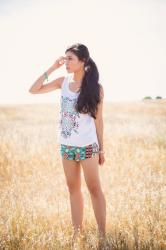 Boho Printed Outfit for Summer