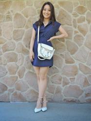 The Navy Shirtdress