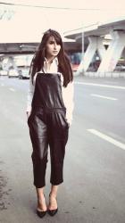 Leather Dungarees