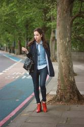 RED SHOES & DENIM