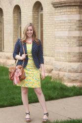 Lemon Print + Polka Dots