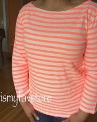 J. Crew Bateau Tee in Stripe 