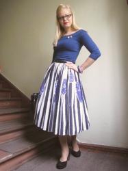 Office Girl ... Vintage Skirts & Modern Tops