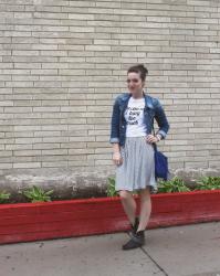 Outfit: Black & White and Blue all Over