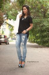 Fashion how to wear ripped skinny jeans SS14