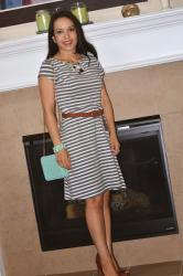 Work Style: Stripes and cognac