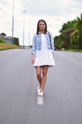 WHITE DRESS & DENIM