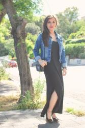 Maxi black dress