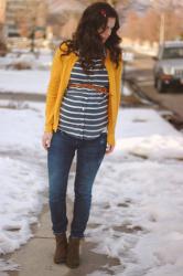 Mustard cardigan