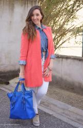 Spring Outfit: Corallo & Blu [sorpresa per i miei lettori]